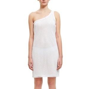 Opening Ceremony One Shoulder Mesh Dress in White Size M